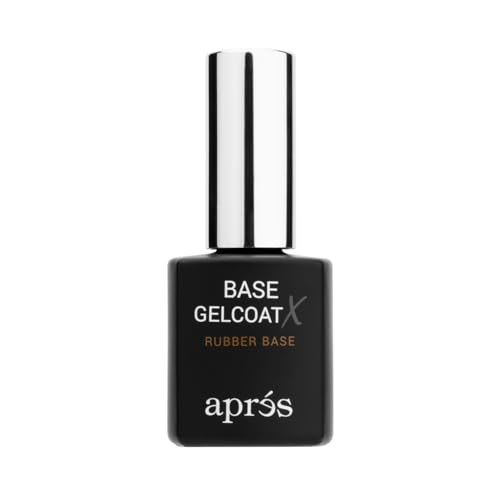 Apr&amp;Eacute;s Base Gelcoat X - 15ml - Scratch Resistant Rubberized Soft Gel Nail Polish Soak Off Base Coat