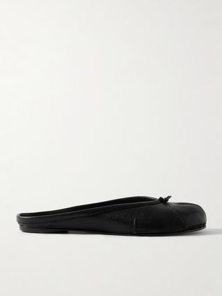 Tabi Split-Toe Leather Slippers