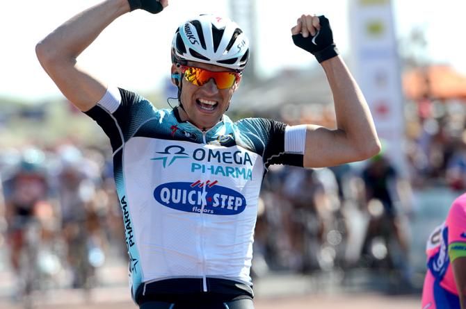 Zdenek Stybar (Omega Pharma-QuickStep) wins stage 3 of the Eneco Tour