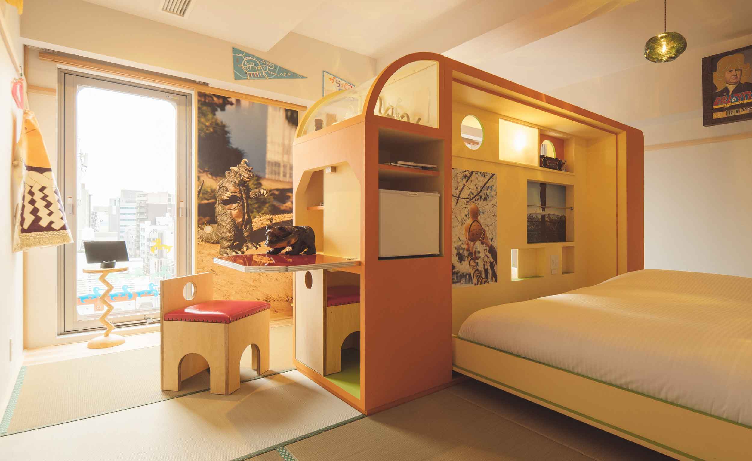 Inside a room at the BnA Alter Museum — Kyoto