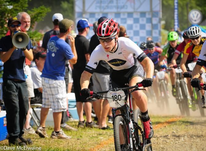 Sean Bennett (Whole Athlete) taking the hole-shot in the 17-18 race