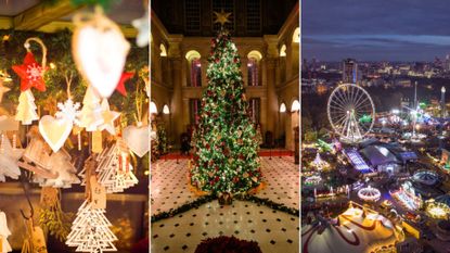 comp image of the best christmas markets in the uk including blenheim palace, hyde park&#039;s winter wonderland and canterbury market