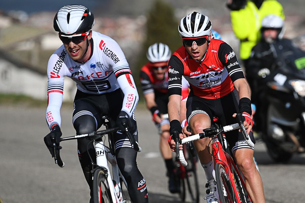 The breakaway during stage 4 at Paris-Nice