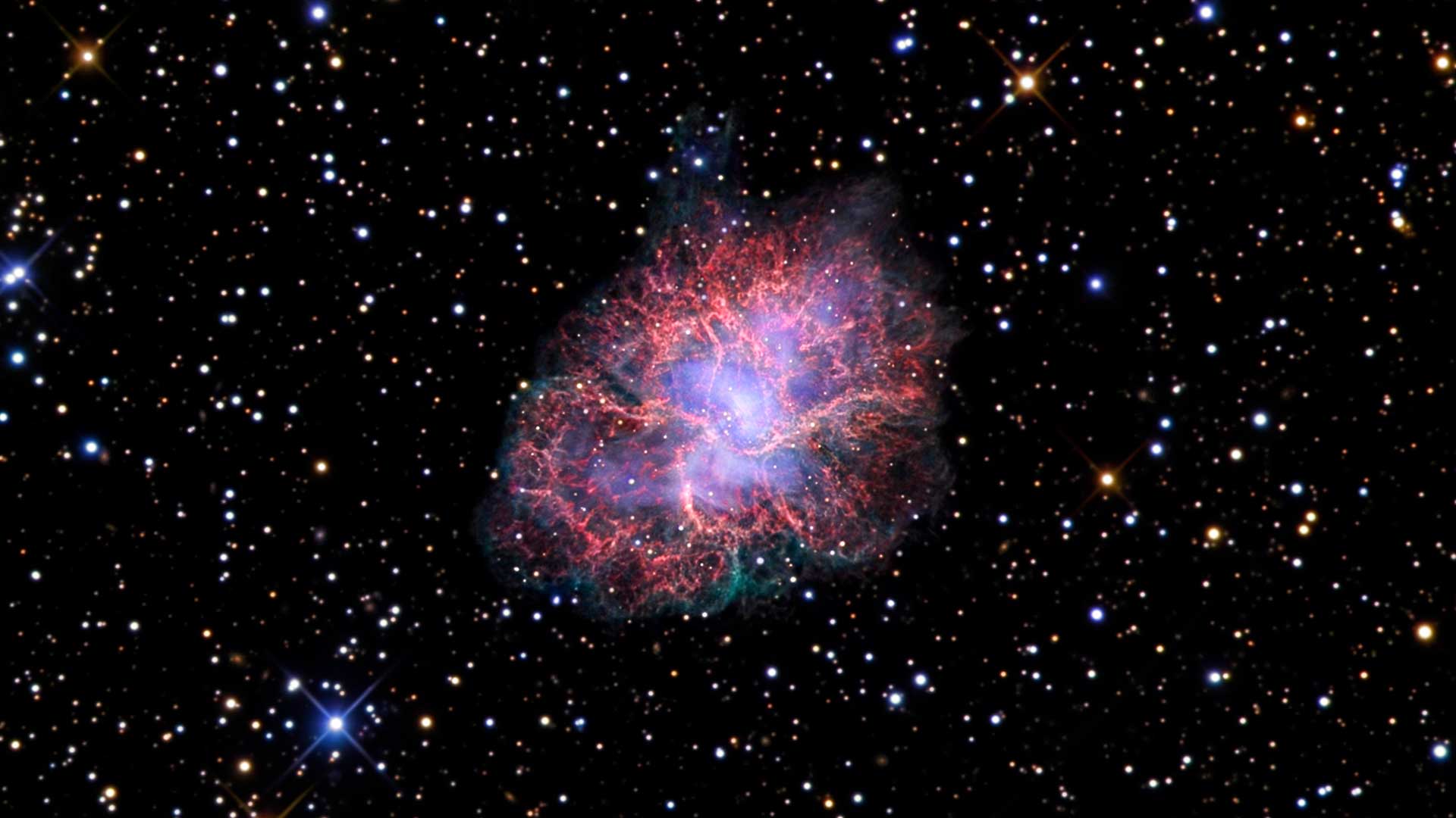 Crab nebula photograph