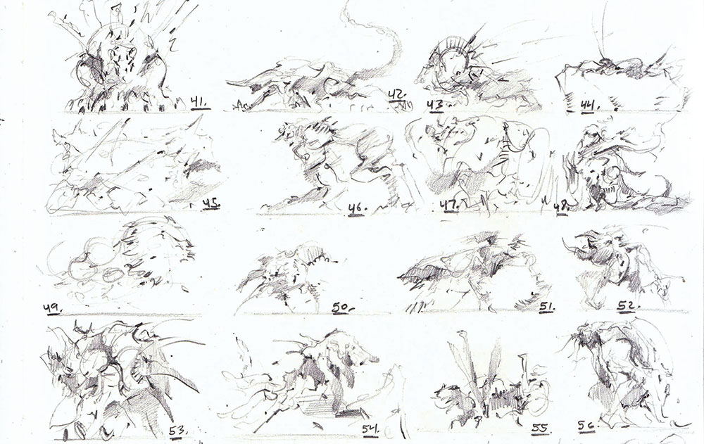 thumbnail sketches