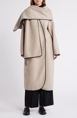 Wool Blend Coat & Scarf