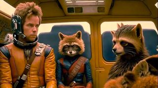 AI art generatored a Wes Anderson Guardians of the Galaxy