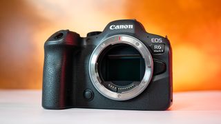 Canon EOS R6 II against a bright background