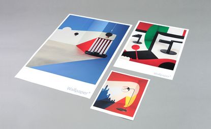 3 Noma Bar posters of different sizes