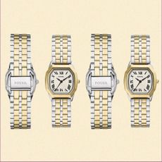 fossil mixed metals harlow watch