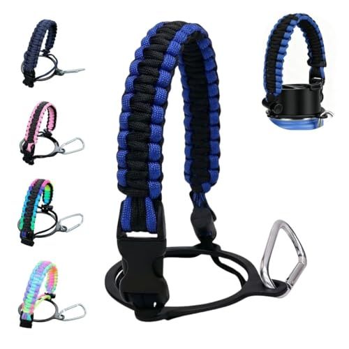 Paracord Water Bottle Handle Strap for Wide Mouth Bottles 