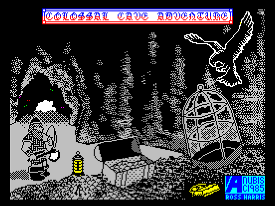 Art from the ZX Spectrum version of Adventure. Image via the Internet Archive.