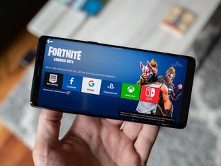 Fortnite on the Galaxy Note 9