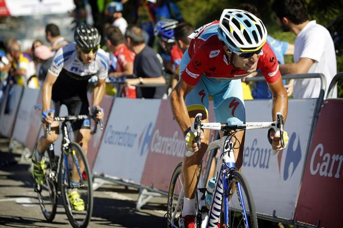 Vincenzo Nibali (Astana) dug deep but lost time to Horner