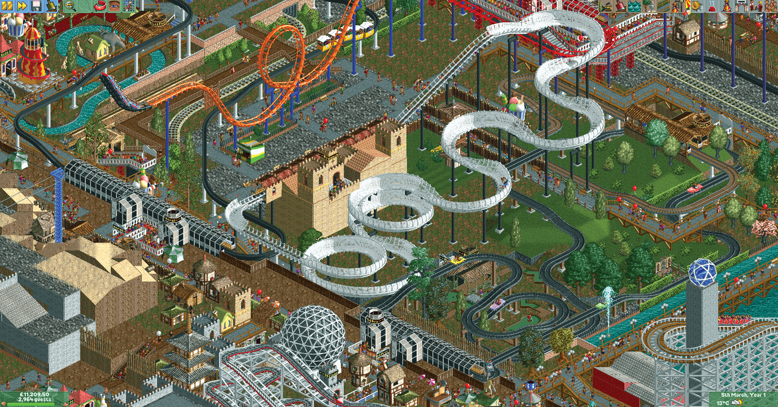 Returning To Rollercoaster Tycoon 2 With New Tools Pc Gamer,Bedroom Small Condo Interior Design Philippines