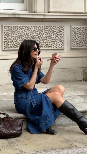 The Denim Dress Trend Has Arrived Just in Time for Spring Styling | Who ...