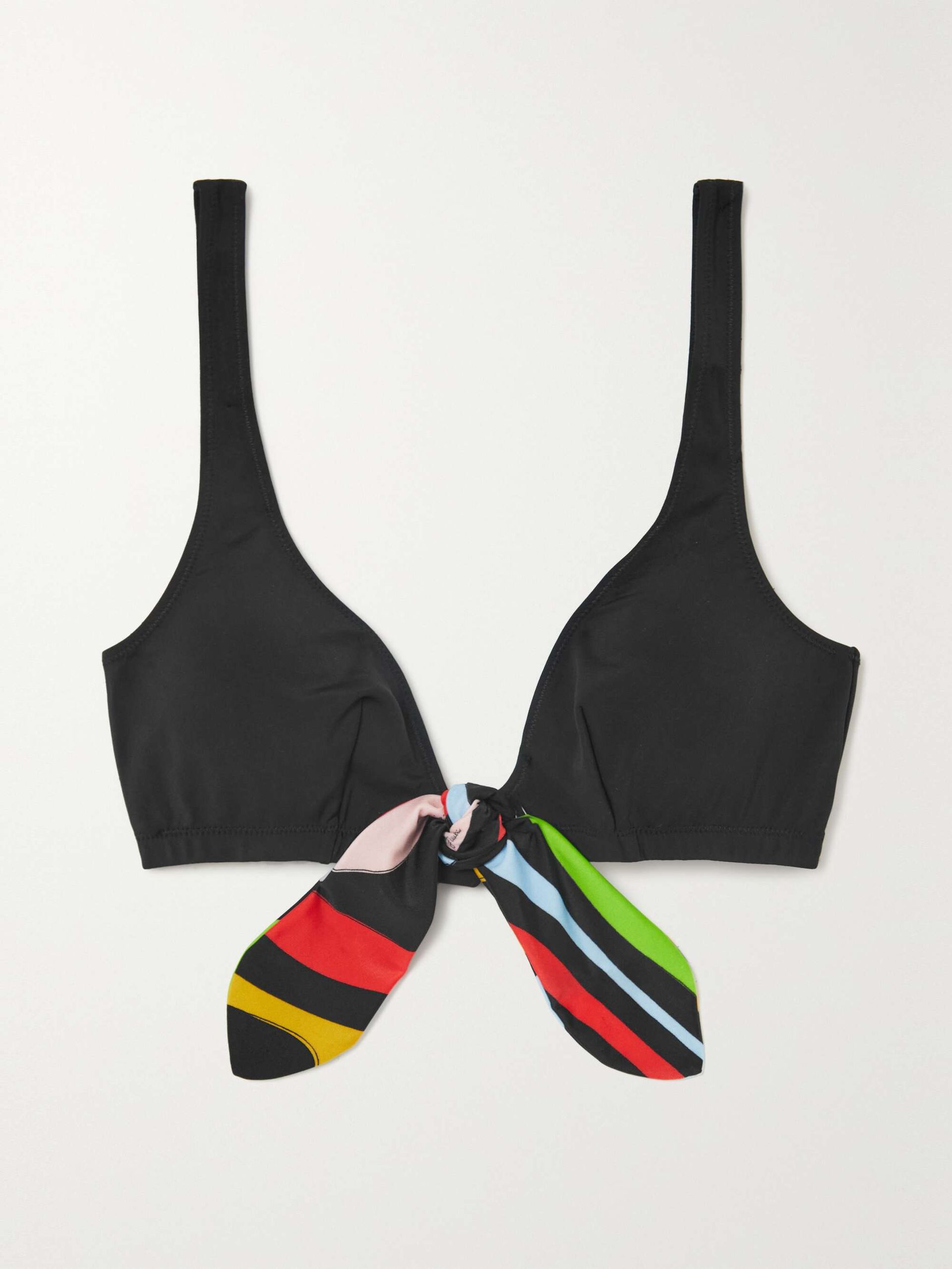 Printed Triangle Bikini Top