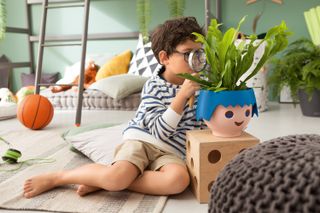 garden activities for kids: fun plant pots indoors from LECHUZA