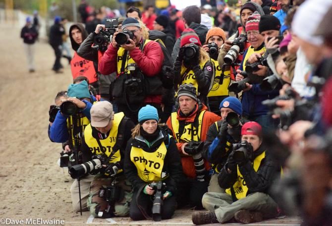 Photographers were out in big numbers for the Elite races