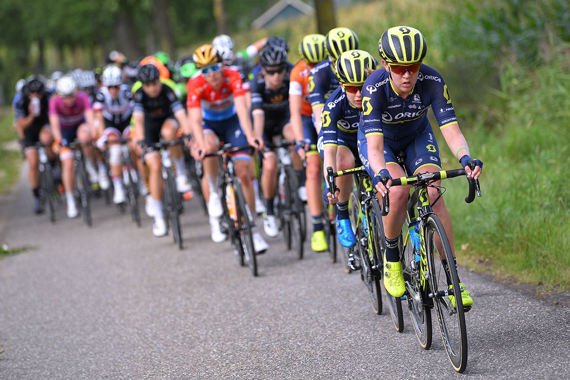 Orica-Scott lead the way in the peloton