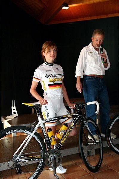 Luise Keller and team owner Bob Stapleton