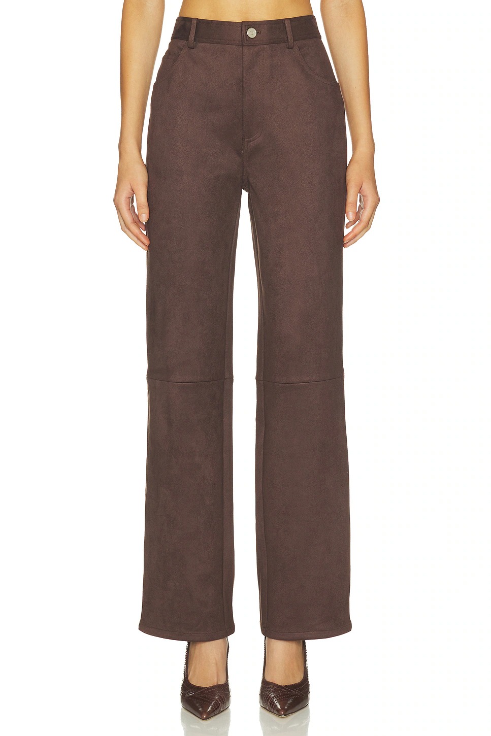 Elodie the Label, Etienne Faux Suede Pant