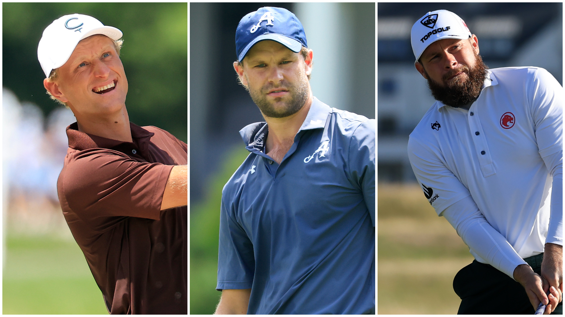 Adrian Meronk, Thomas Detry and Tyrrell Hatton