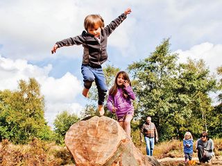 Natural adventure play area at Sutton Bank