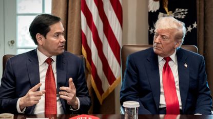 Secretary of State Marco Rubio and President Donald Trump