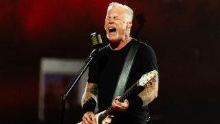 James Hetfield of Metallica onstage in 2026
