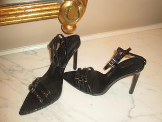 Emma Leger's black heels.