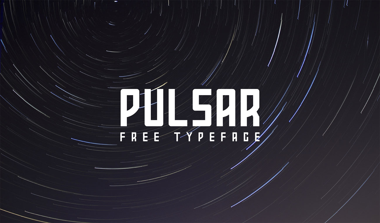 The best free futuristic fonts: Pulsar