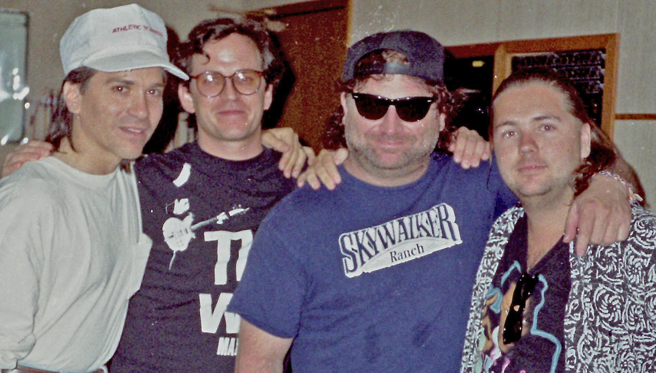 Tommy Denander with members of Toto