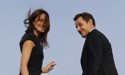 French President Nicolas Sarkozy and his wife, Carla Bruni