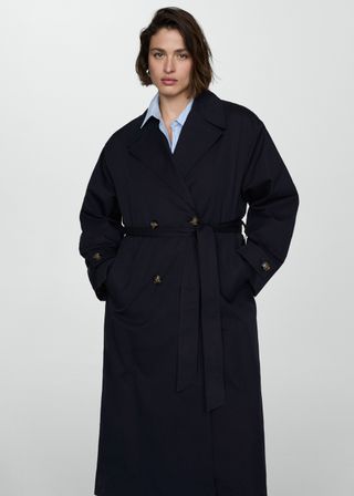 Double-Button Trench Coat