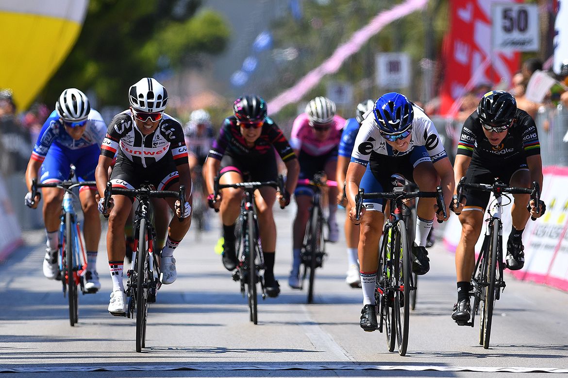 Lotta Lepist&ouml; (Cervelo-Bigla) wins stage 6