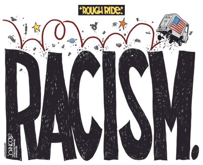 Editorial cartoon U.S. racism