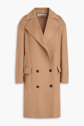 Double-Breasted Cashmere-Felt Coat