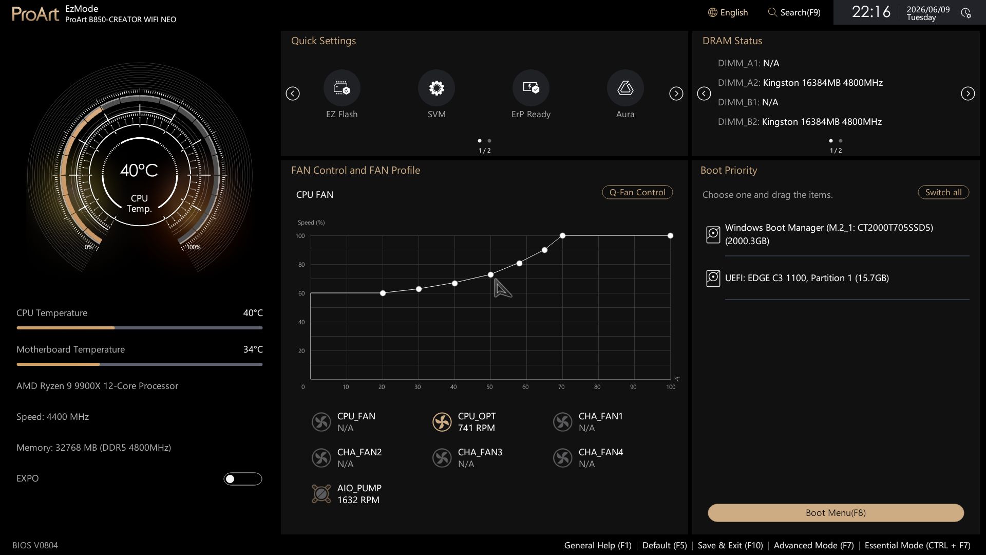 Asus B850-Creator Wifi Neo - BIOS