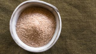 milled teff powder in a bowl