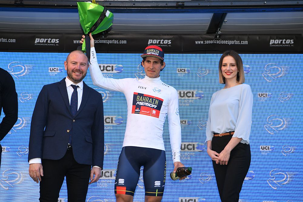 Ivan Garcia Cortina (Bahrain-Merida) in the young rider jersey