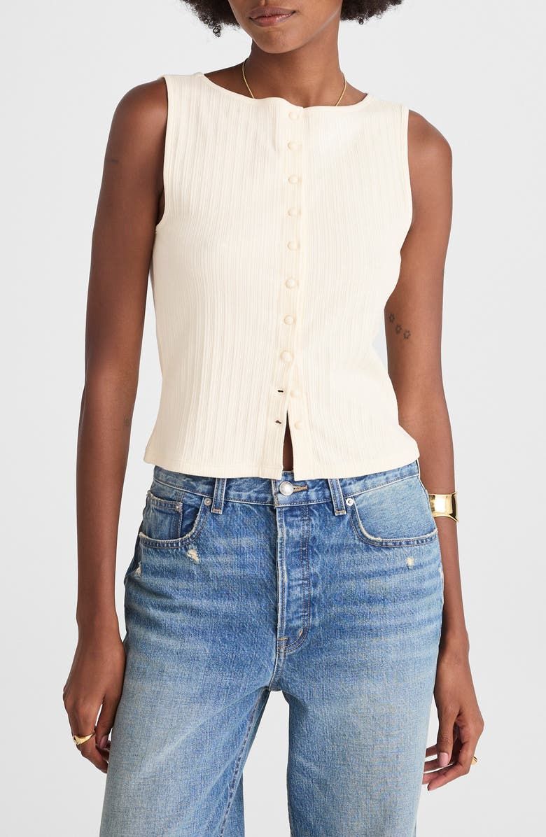 Rib Crewneck Vest Tank