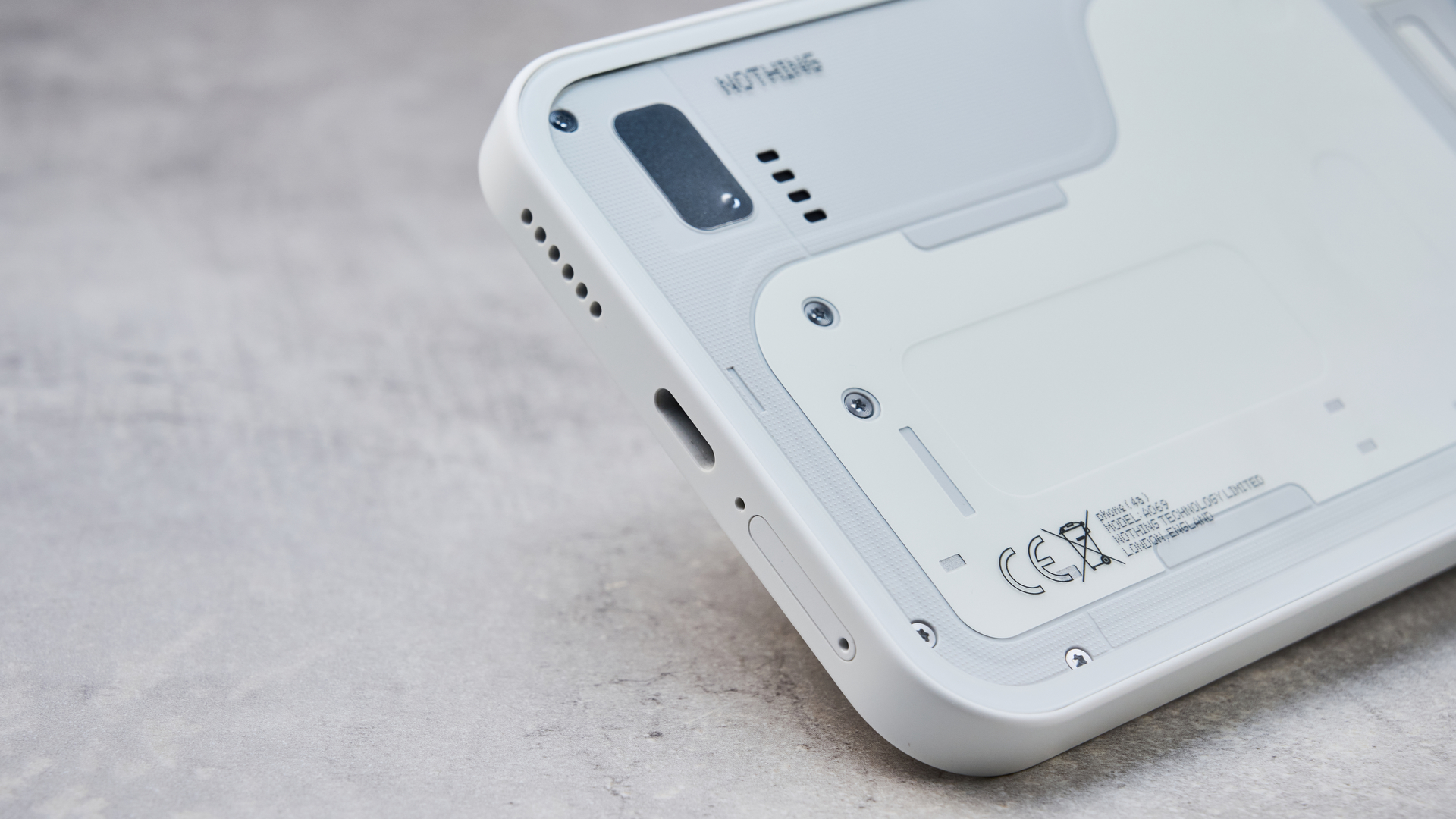 USB-C port on the Nothing Phone (4a)