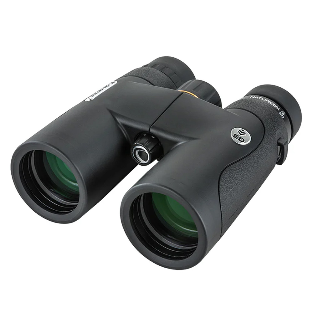Celestron Nature DX 10x42 ED on a white background