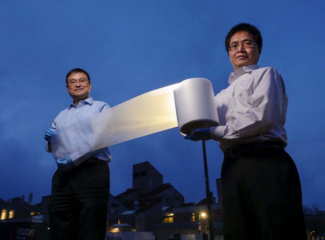 a zero-energy material that looks like plastic wrap.