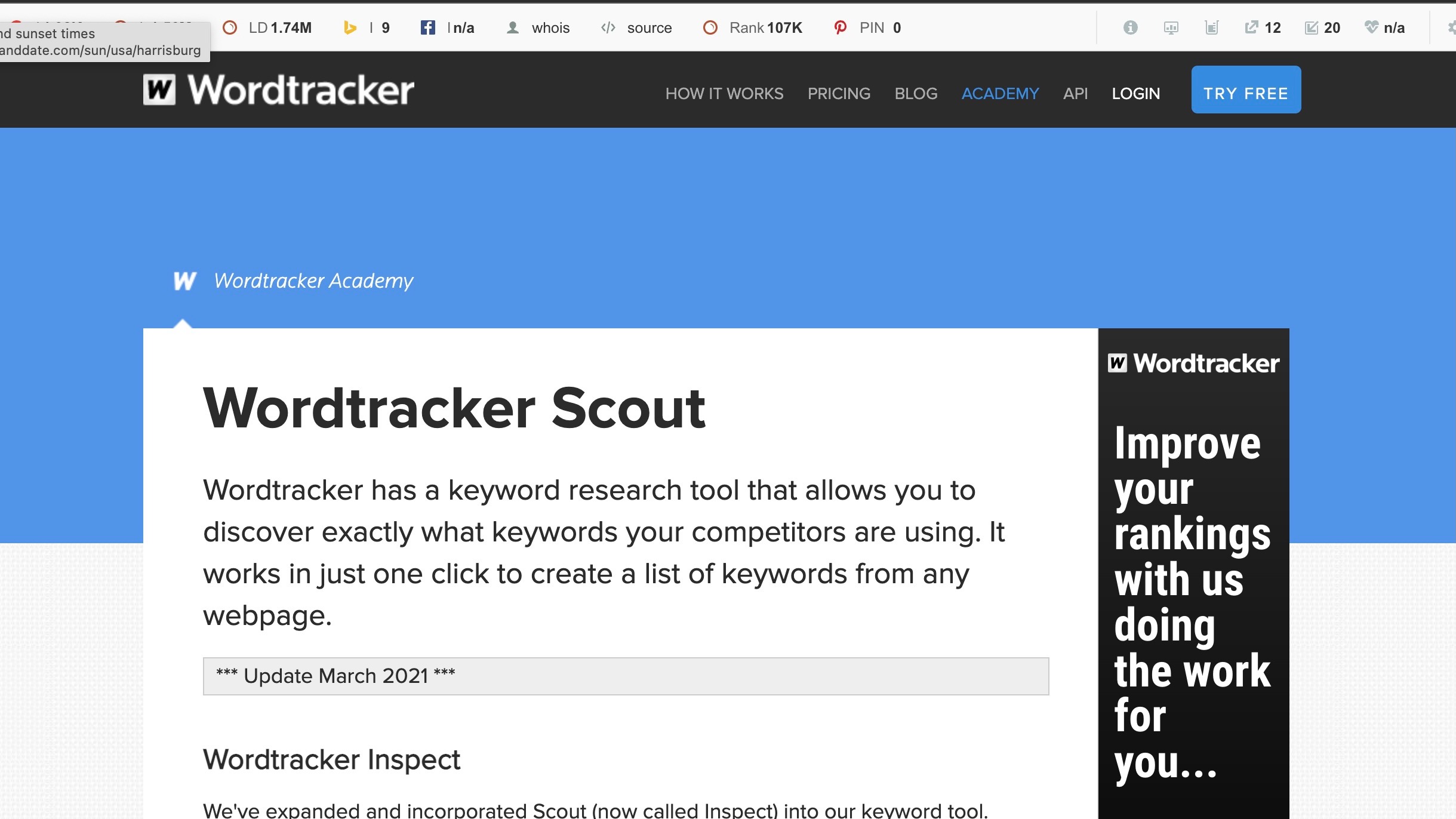 Wordtracker Scout