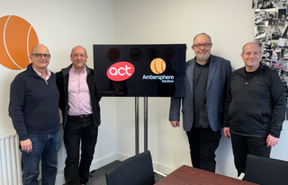 Glyn O’Donoghue, Philip Norfolk and Lee House of Ambersphere with ACT Entertainment CEO Ben Saltzman.