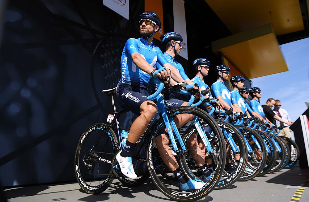Alejandro Valverde leads Movistar at Fleche Wallonne 2018