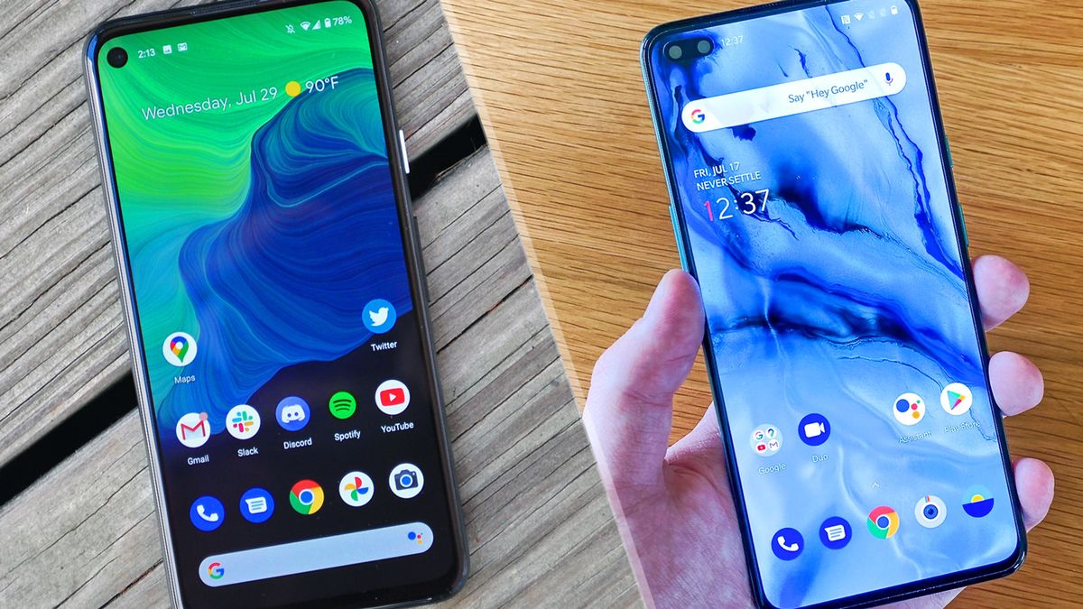 Google Pixel 4a vs. OnePlus Nord