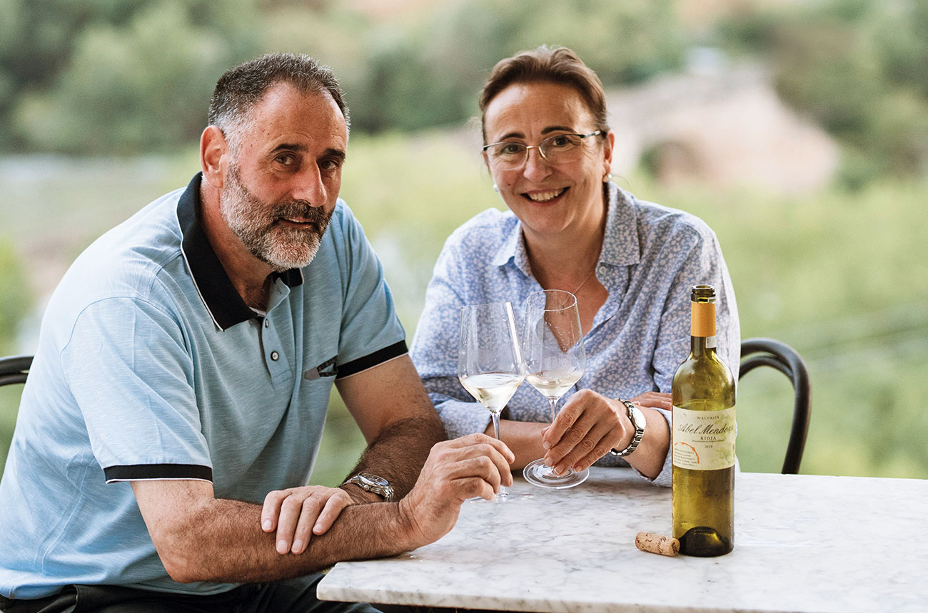 Abel Mendoza and wife Maite Fernandez